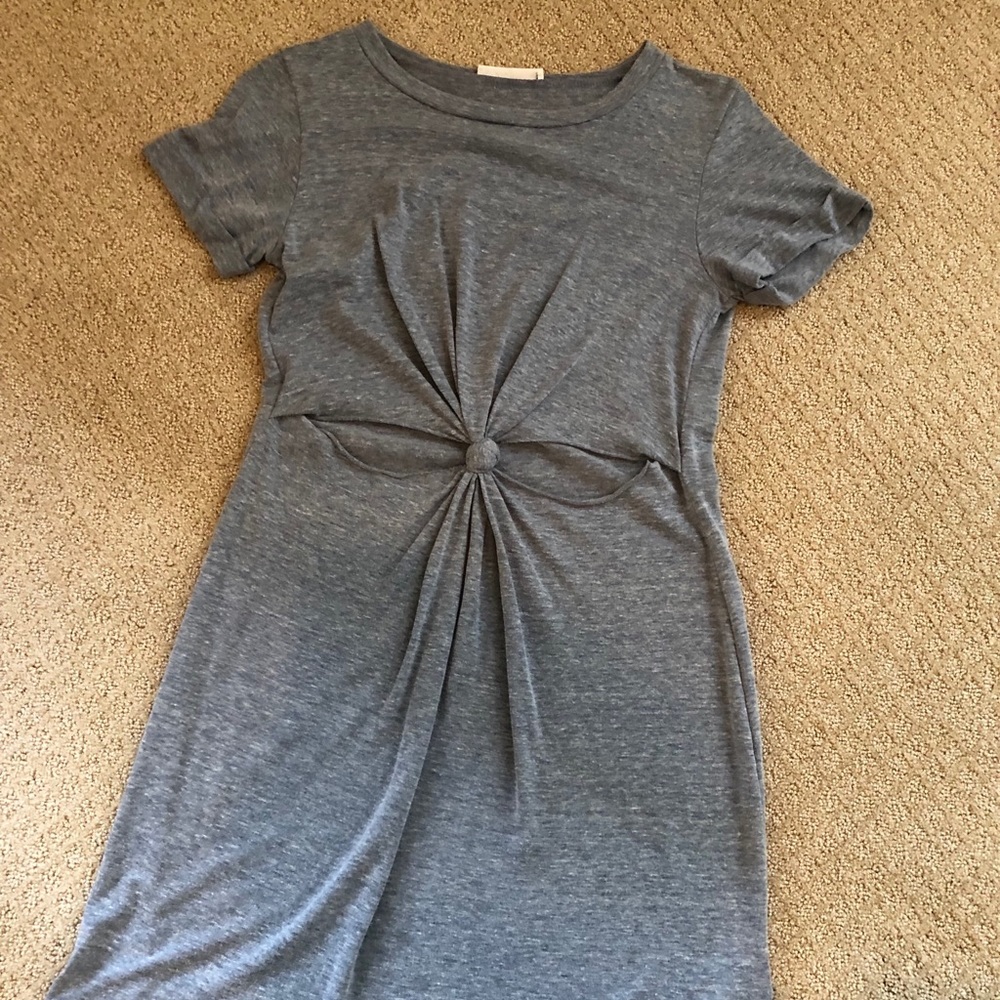 Urban Outfitters Knot-Front T-Shirt Dress